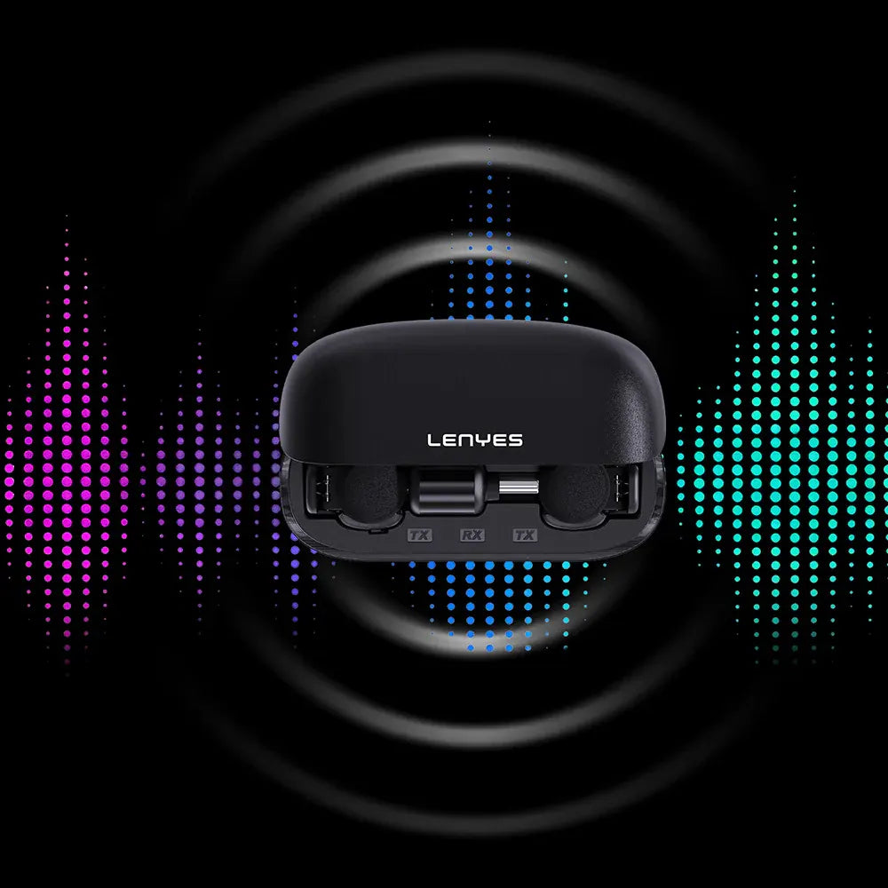 Lenyes Lightning 3-Level Noise Reduction Wireless Microphone LM206-I