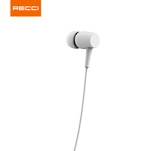 Recci REP-L06 Wired Earphones - Pure Sound Quality