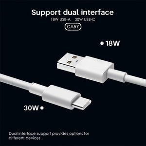 Lenyes 48W PD QC3.0 Dual-Port Mini Car Charger CA57