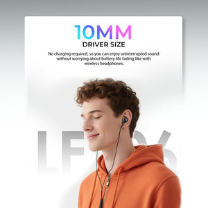 Lenyes Type-C 14mm HiFi Mic Wired Earphones LF106
