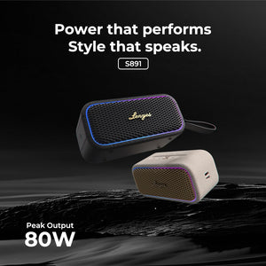Lenyes Bluetooth 5.3 80W HiFi RGB IP66 Speaker S891