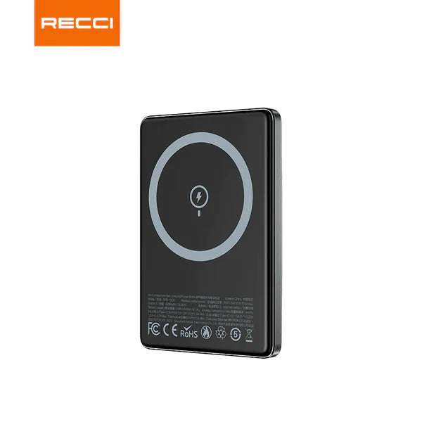 Recci RPB-W20 ARMOR 4900mAh Magnetic Power Bank – PD20W Fast Wireless & Wired Charging