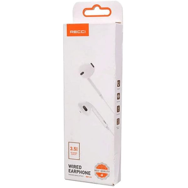 Recci REP-L15 Wired Earphones - Shocked Bass Effect
