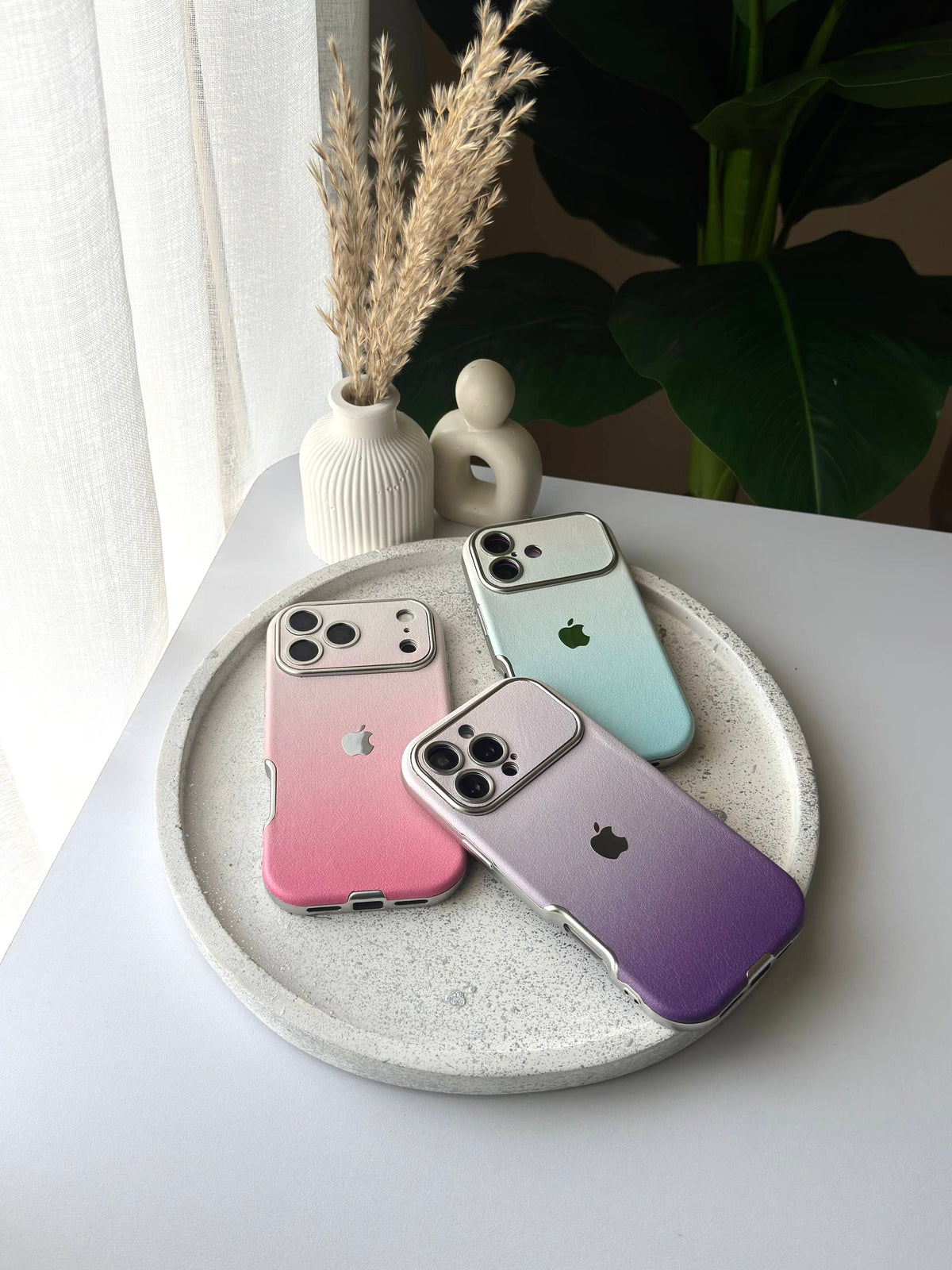 Gradient Leather iPhone case