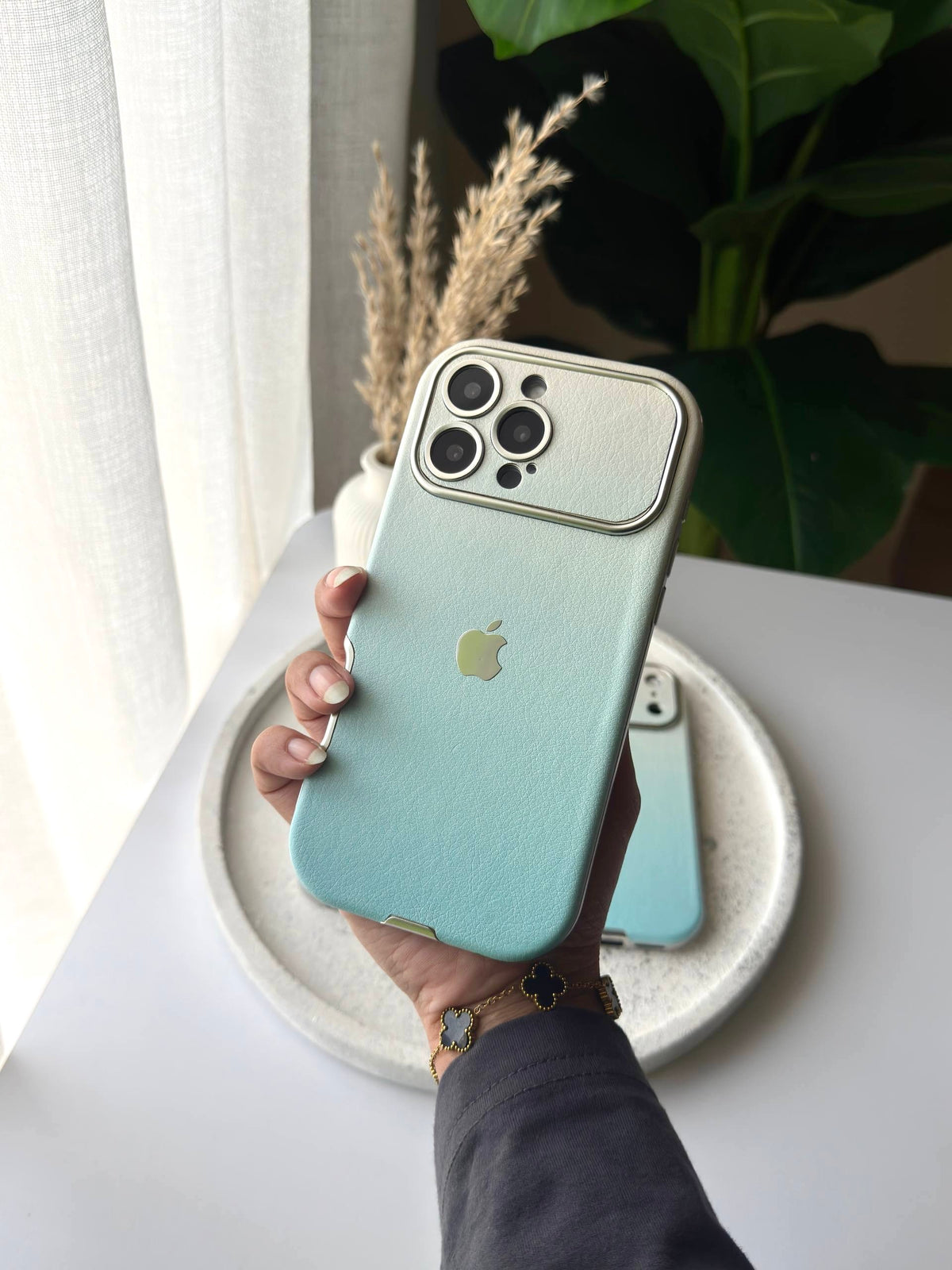 Gradient Leather iPhone case