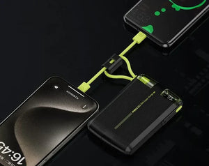 Recci RPB-P13 10000mAh Power Bank – PD20W Fast Charging with Built-in Cables