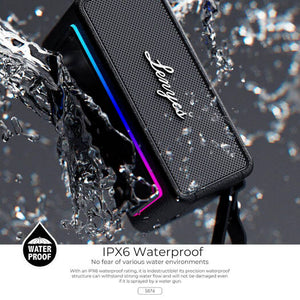 Lenyes Bluetooth 5.3 60W RGB IPX6 Portable Speaker S876