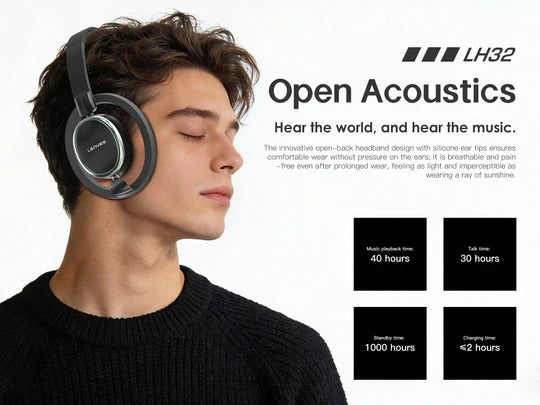 Lenyes Bluetooth 6.0 HiFi Wireless Headphones LH32