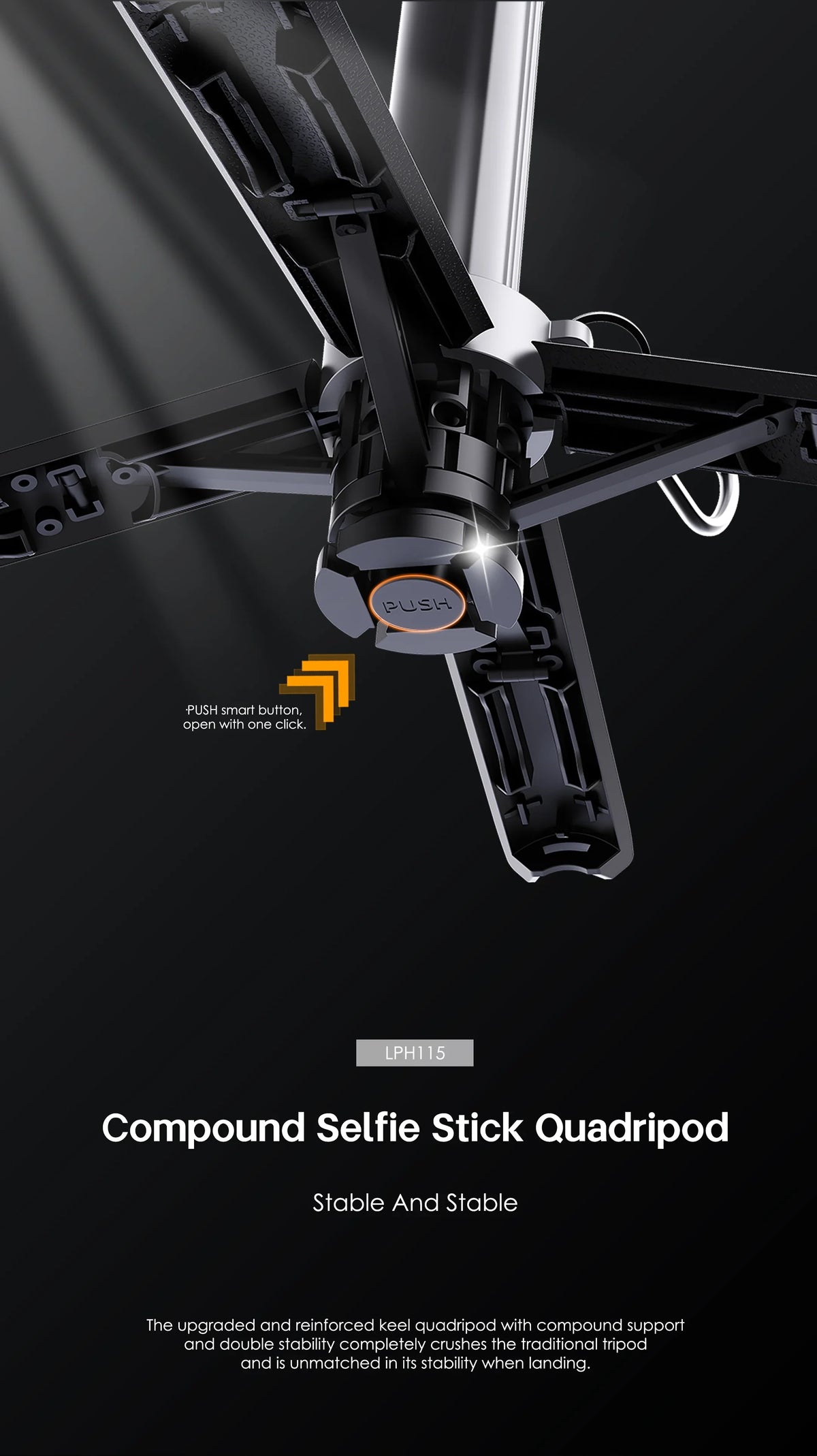 Lenyes 3-in-1 MagSafe Mini Tripod Selfie Stick LPH115