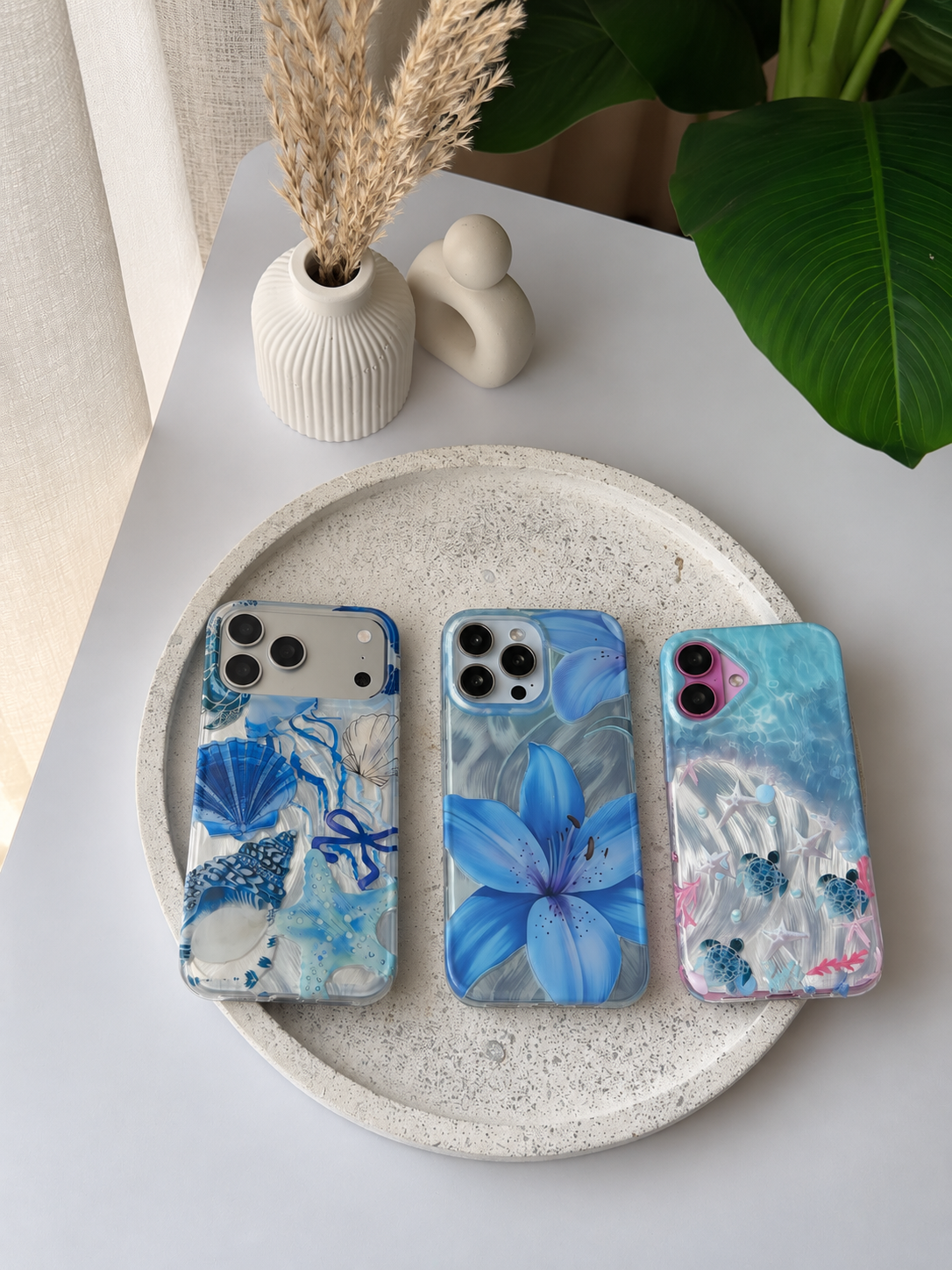 Aqua Blue iPhone case