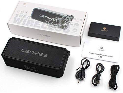 Lenyes Bluetooth 5.3 20W IPX6 Portable Speaker S107