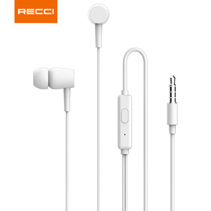 Recci REP-L06 Wired Earphones - Pure Sound Quality