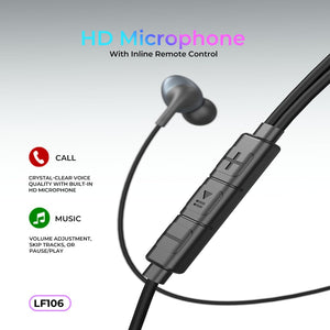 Lenyes Type-C 14mm HiFi Mic Wired Earphones LF106
