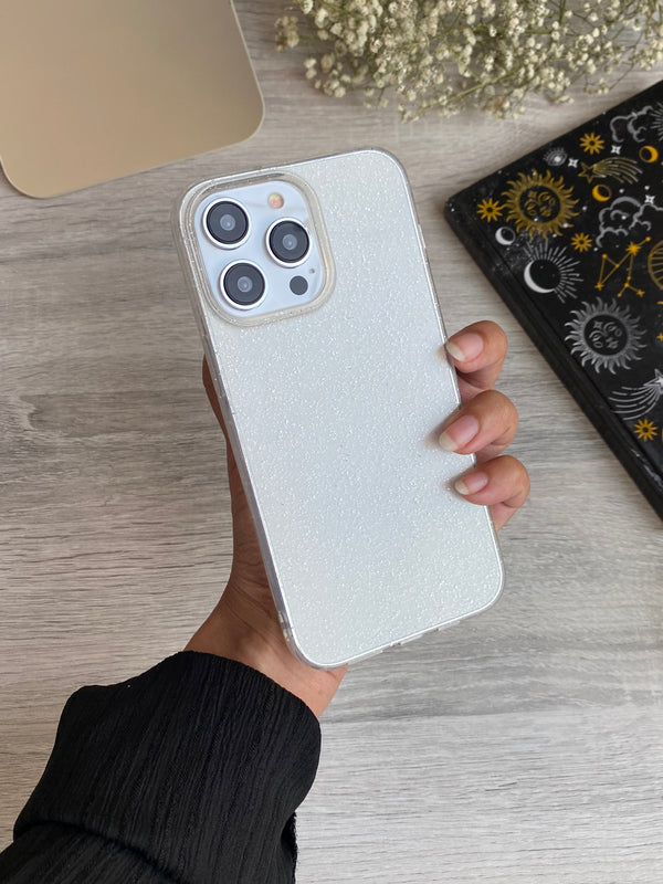 Transparent Glittery Case