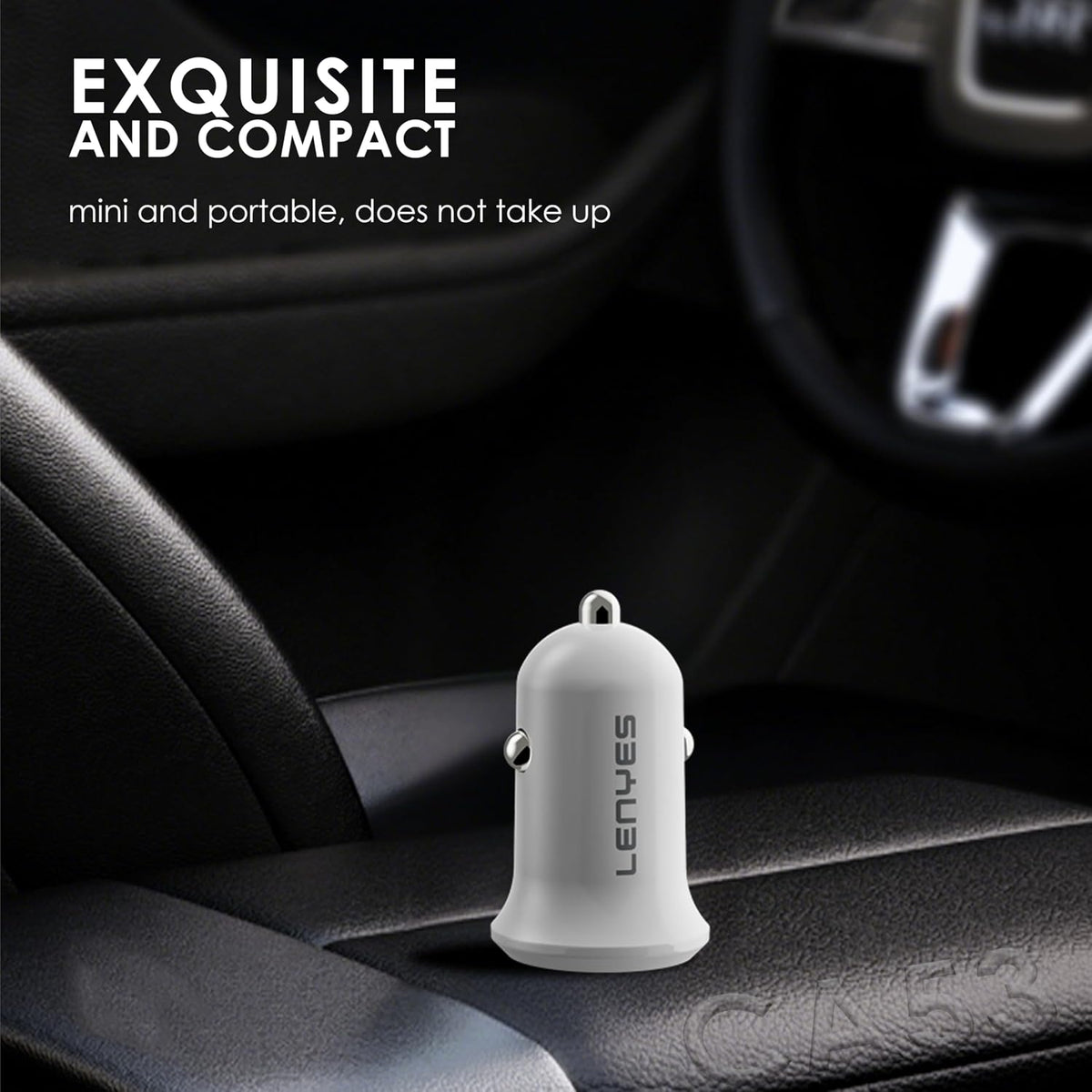 Lenyes 48W PD QC3.0 Dual-Port Mini Car Charger CA53