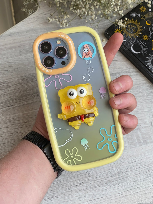 3D Spongebob iPhone Case