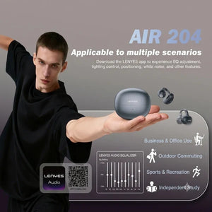 Lenyes Bluetooth 6.0 App Control Noise Reduction Earbuds Air204