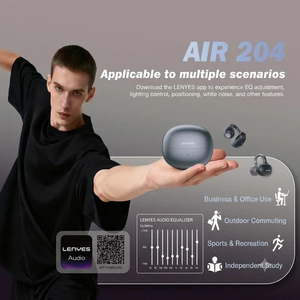 Lenyes Bluetooth 6.0 App Control Noise Reduction Earbuds Air204