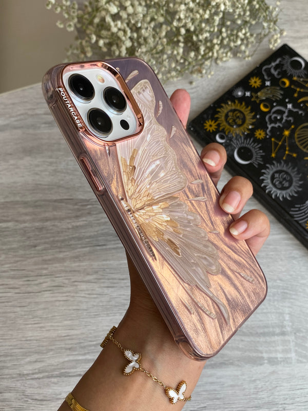 Rose Gold Butterfly iPhone Case