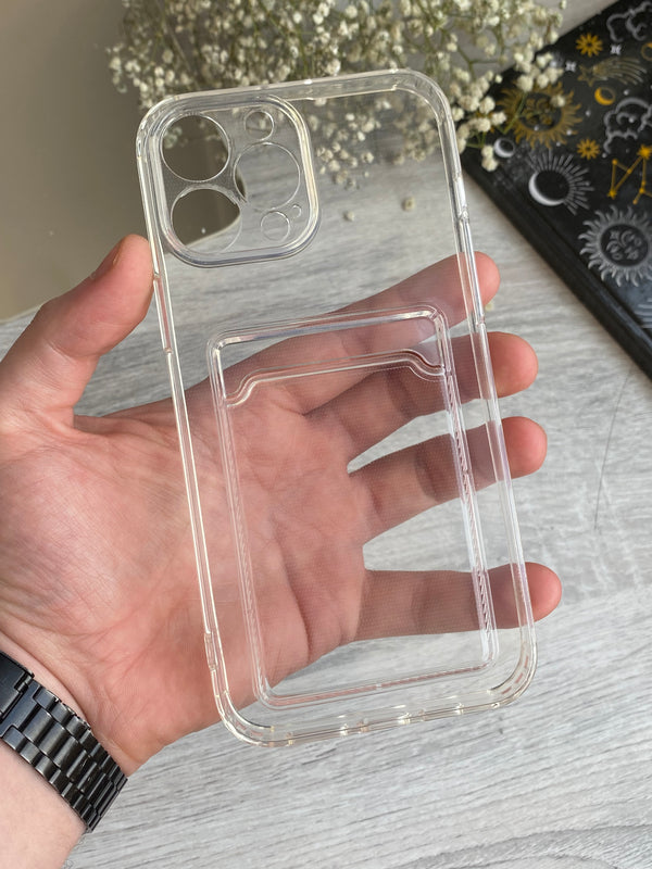 Trasnparent With Wallet iPhone Case