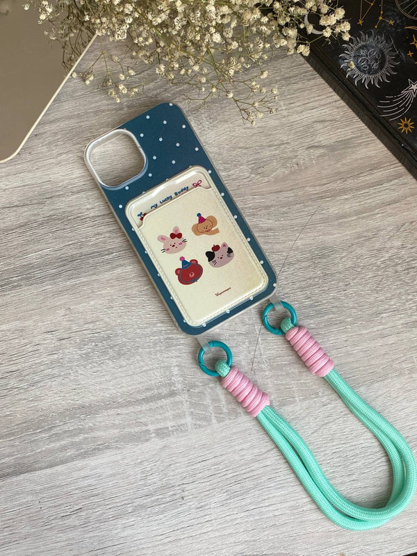 3D case with Card holder and hand holder