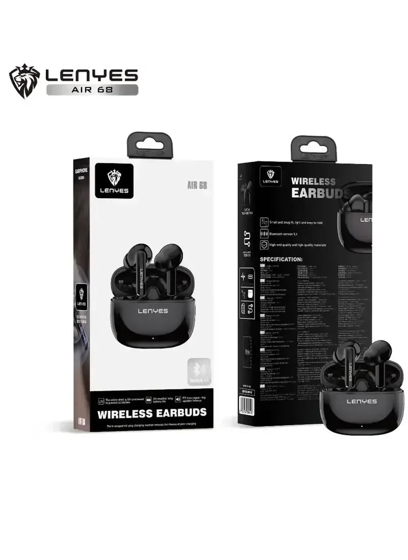 Lenyes Bluetooth 5.4 Hybrid ANC Earbuds Air68