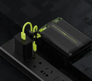 Recci RPB-P13 10000mAh Power Bank – PD20W Fast Charging with Built-in Cables
