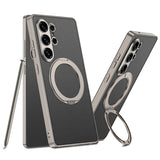 GKK 360° Rotatable Ring Stand Leather Case For Samsung 26 Ultra