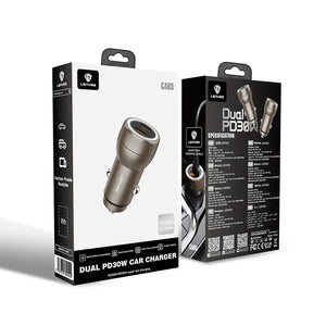 Lenyes 60W Dual Type-C PD Car Charger CA65