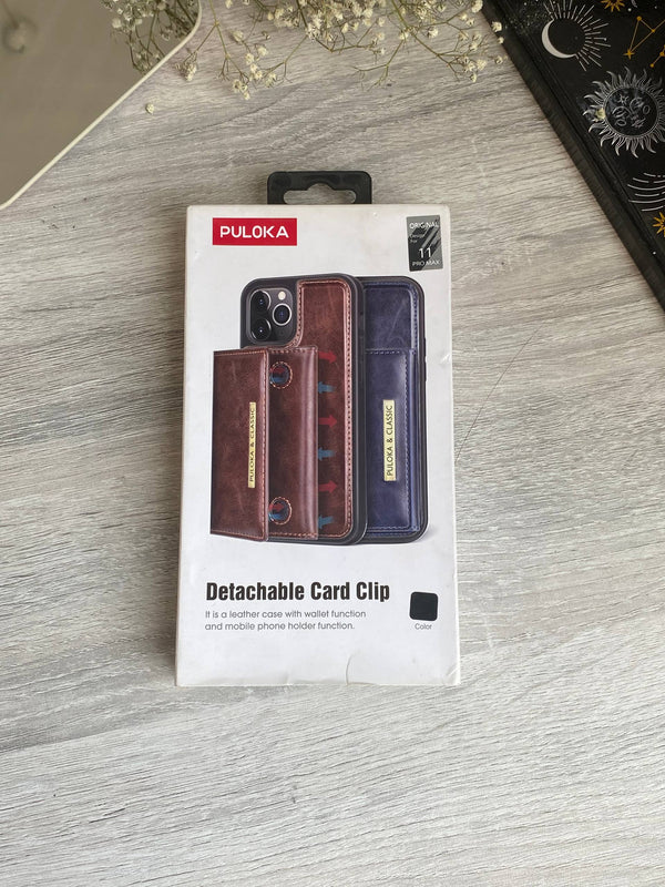 Original Puloka Leather With Magnet Wallet iPhone Case