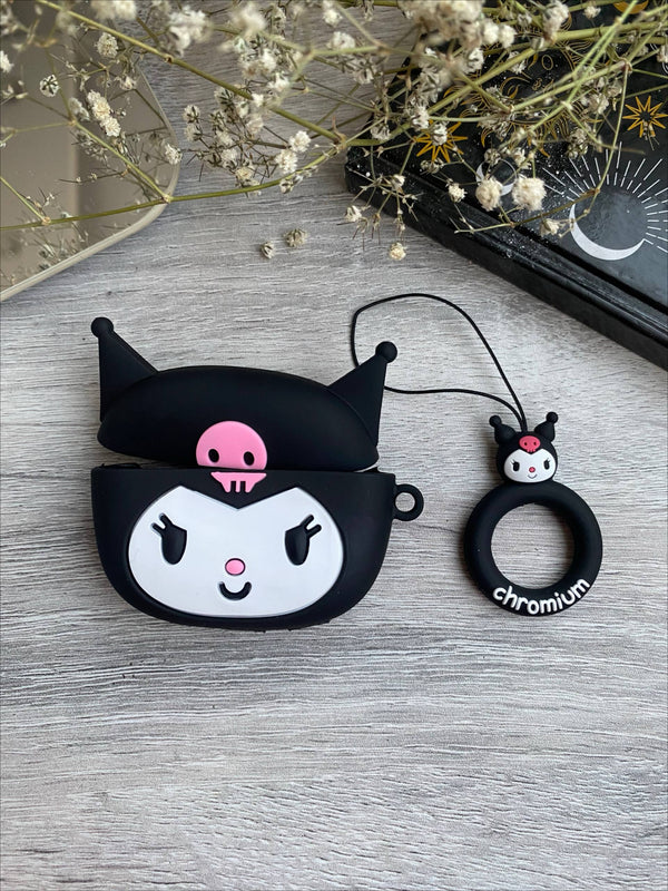 Black Kuromi AirPods Case