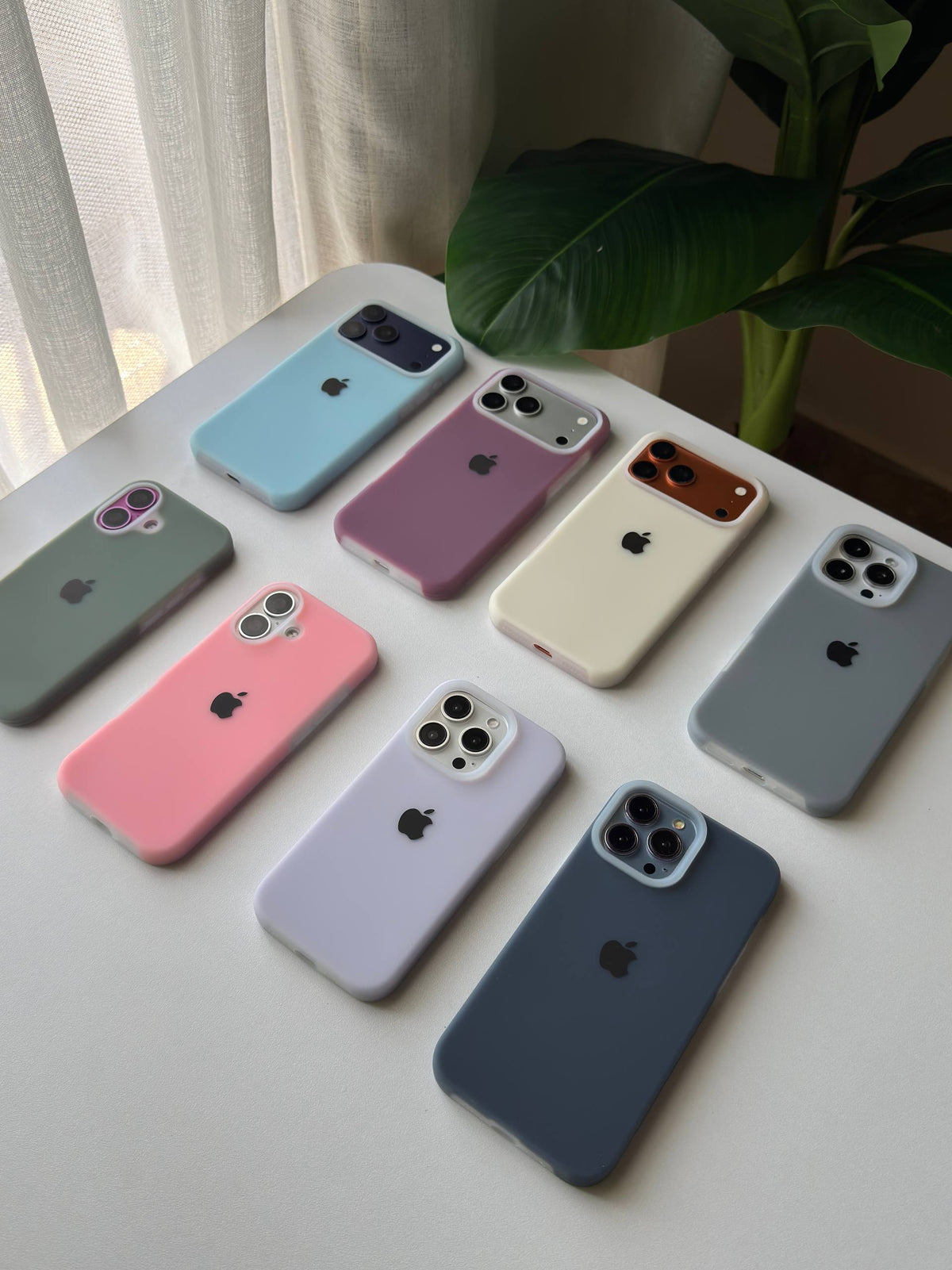 Premium Silicone iPhone Case With Apple Logo