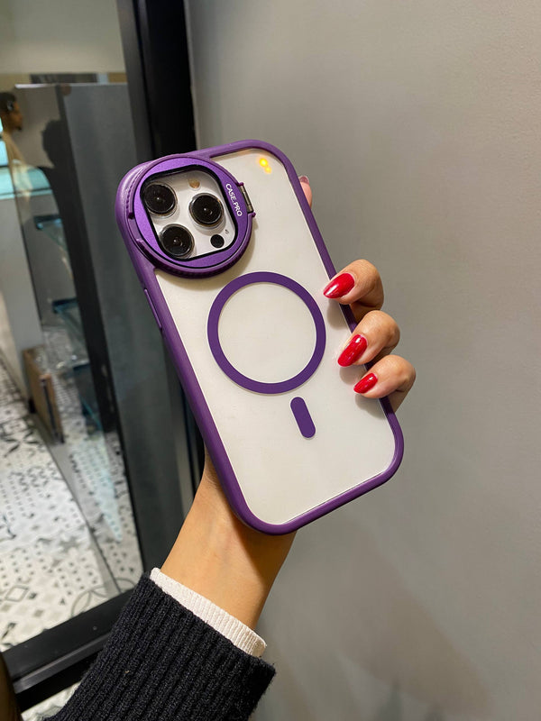 Premium Transparent Rounded Camera Protection iPhone Case