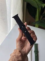 Silicone apple watch band