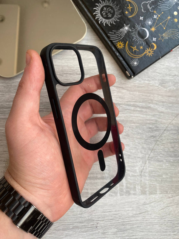 Silicone Magsafe colored Frame iPhone Case