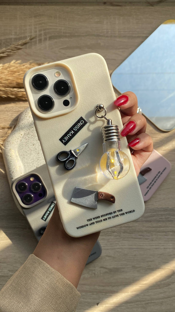 A lamp, scissors, and a cleaver New Trendy iPhone Case