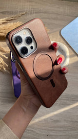 Premium Magsafe Leather iPhone Case