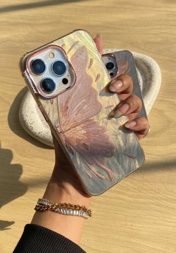 Rose Gold Butterfly iPhone Case