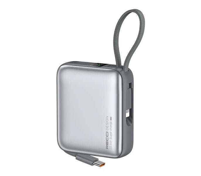 Recci RPB-P62 Mini 10000mAh Portable Power Bank – 22.5W PD Fast Charging